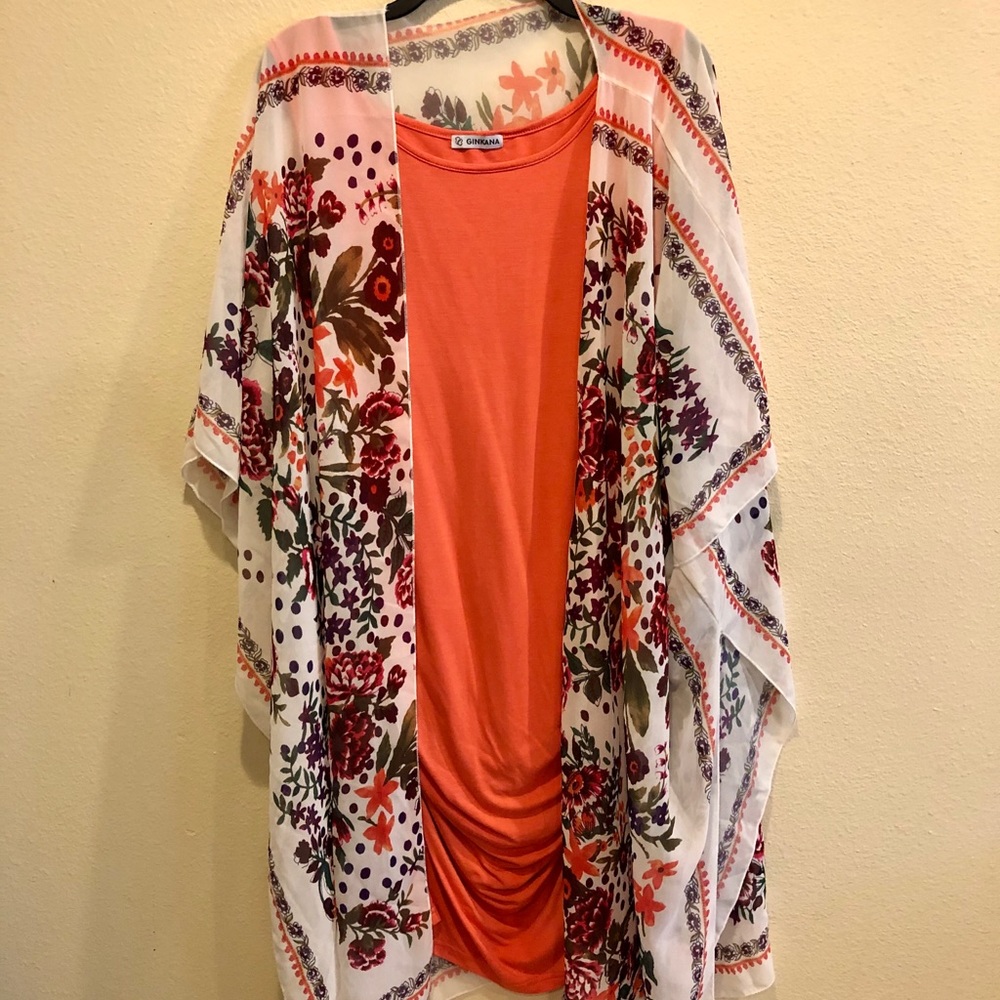 Maternity Dress/Kimono Set